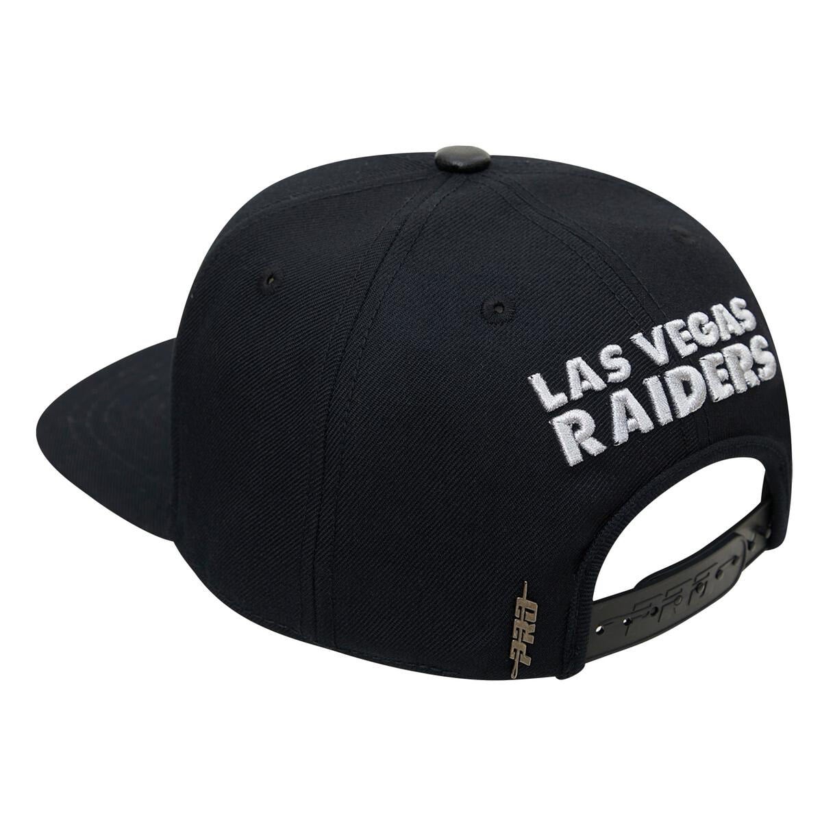 Buy Las Vegas Raiders Pro Standard Script Wordmark Snapback Hat