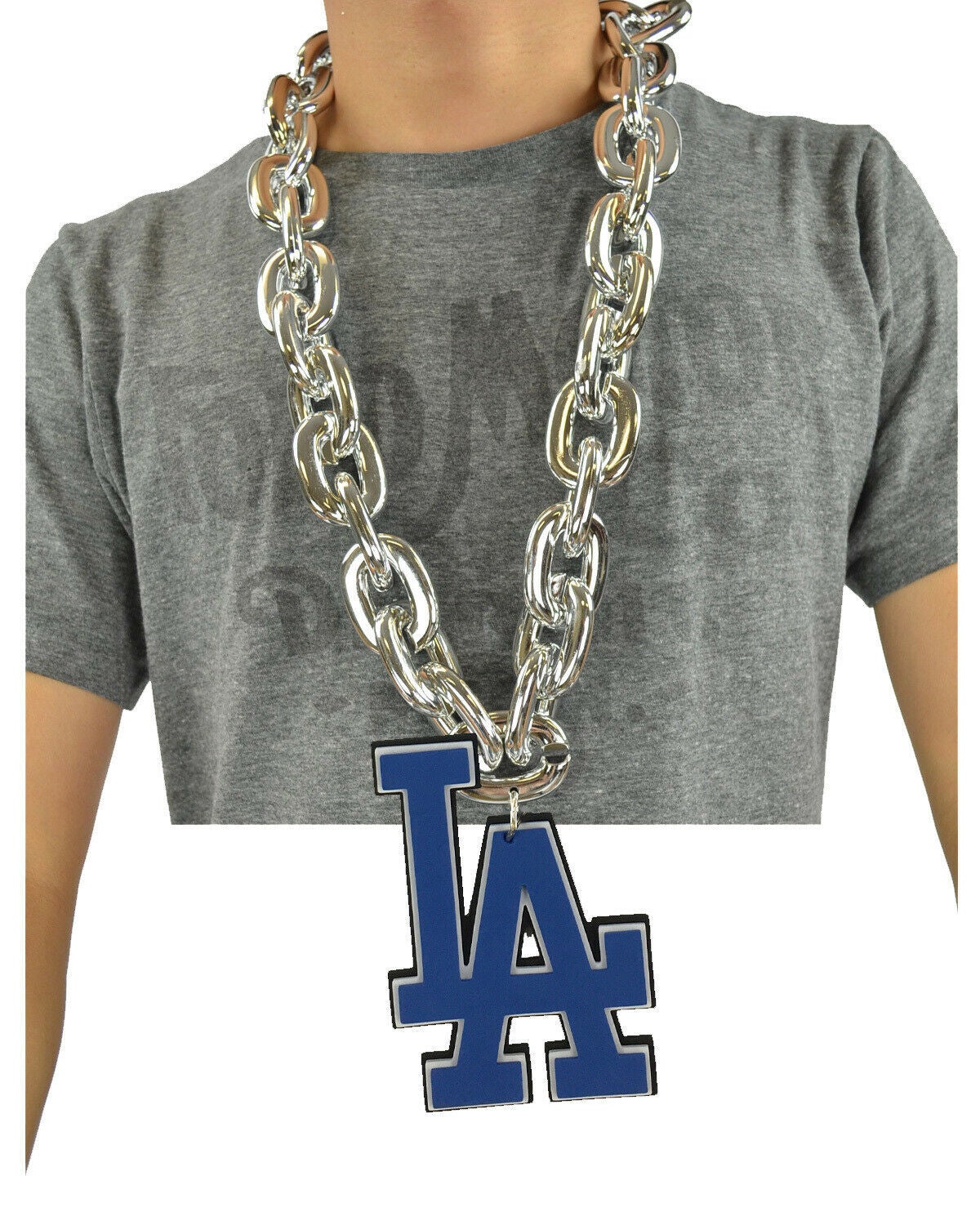 Los Angeles Angels 3D Fan Chain Necklace - Red Chain