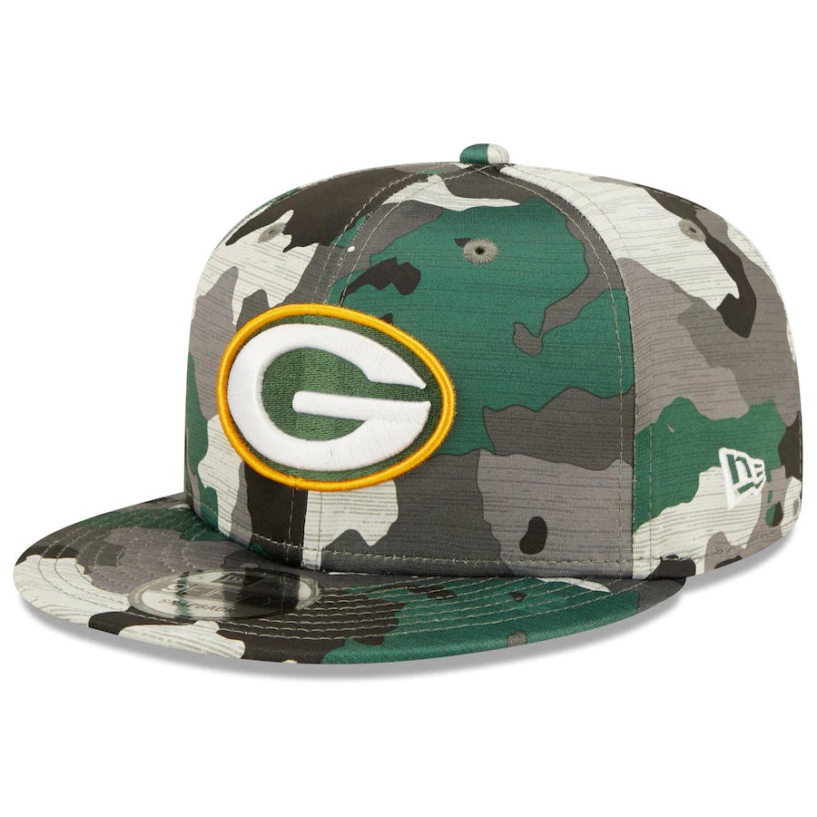 Green Bay Packers 2023 Salute to Service Camo 9FIFTY Snapback Hat, NFL by New Era