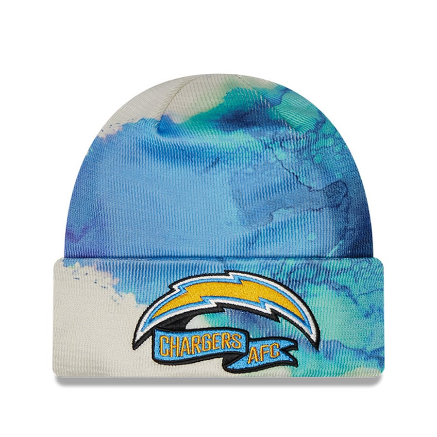 Los Angeles Chargers NFL 2022 Sideline Ink New Era Knit Beanie -TC